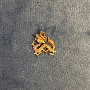 14k Gold Dragon Pendant Charm